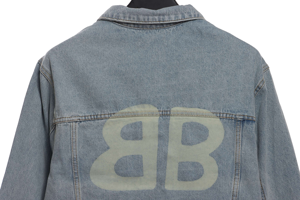 Luminous double B denim jacket Replica